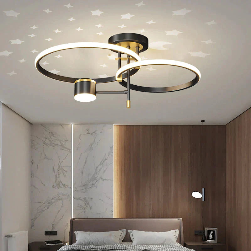 Individually Starry Sky Ceiling Bedroom Chandelier Ins Wind Art Book Room Decorative Lamps