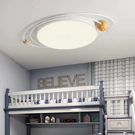 Light In The Bedroom Nordic Minimalist Modern Creative Planet Lights Multicolor Led Ceiling Lamps