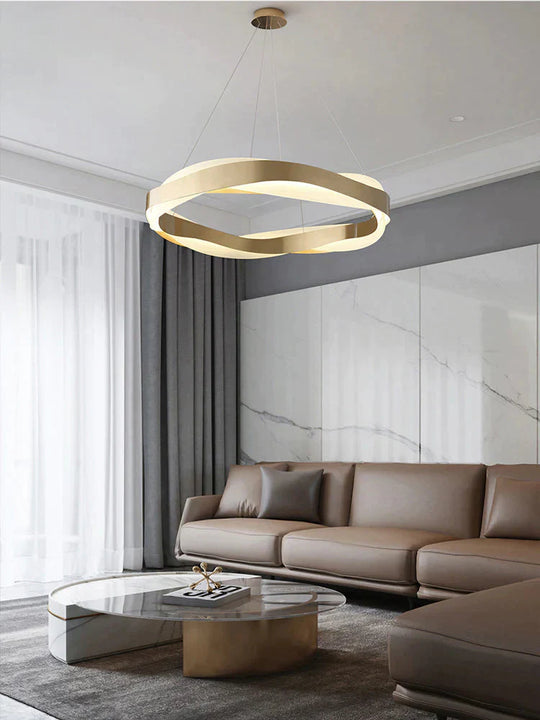 Minimalist Postmodern Living Room Chandelier Atmosphere Simple Model Dining Bedroom Stainless Steel