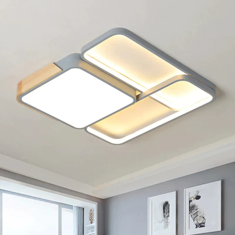 Led Ceiling Lamp Rectangular Light In The Bedroom Decoration Living Room