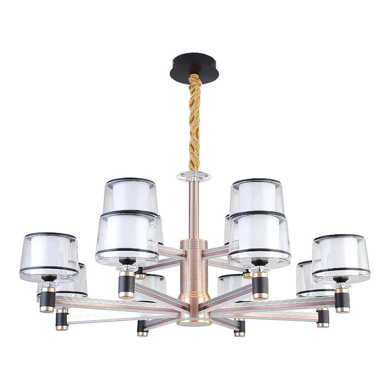 Simple Modern Living Room Lamp Atmospheric Household Arm Light Luxury Chandelier Pendant