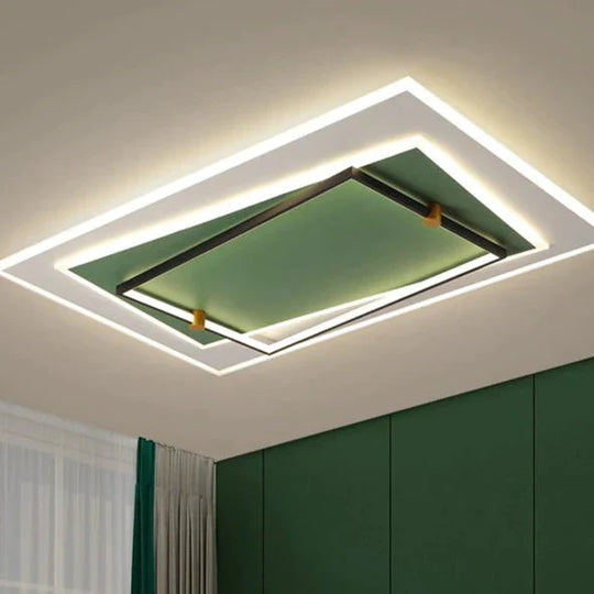 Living Room Lamp Led Ceiling Rectangular Household Bedroom Dining Simple Modern Atmosphere Creative