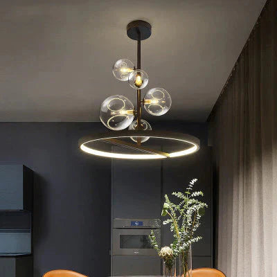 Restaurant Bubble Lamp Modern Magic Bean Bar Chandelier Dining Table Molecular Pendant