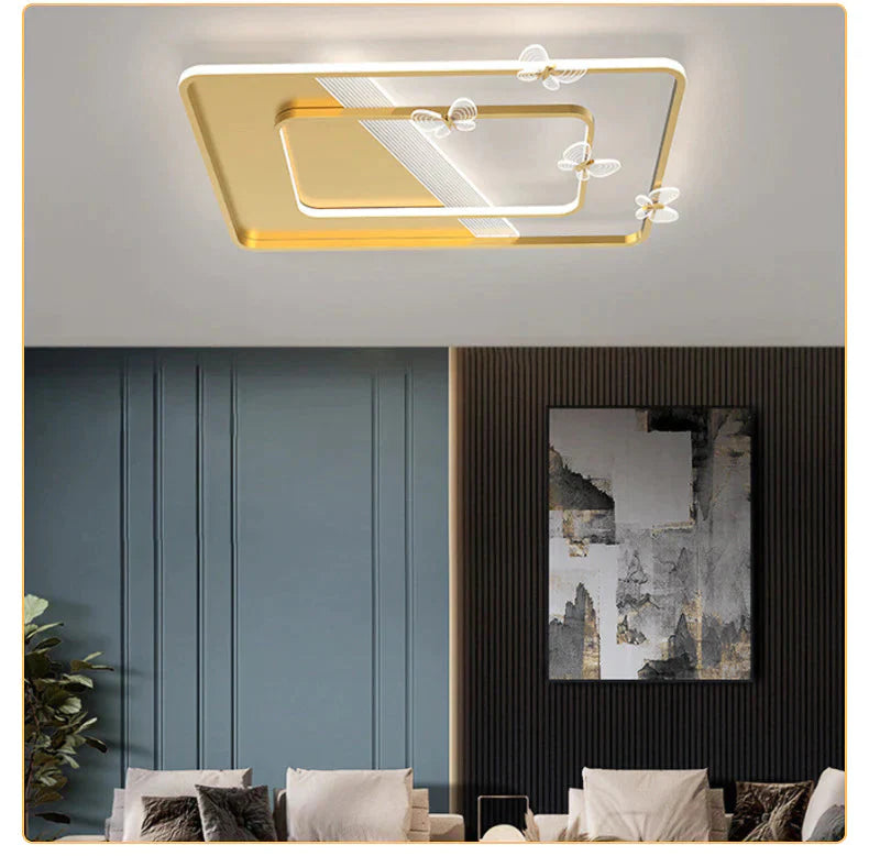 Living Room Lamp Led Nordic Warm Romantic Modern Simple Personality Creative Ceiling Bedroom