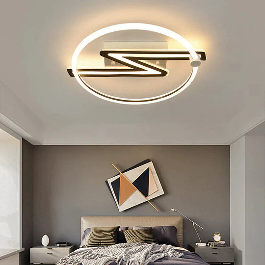 Modern Simple Round Light In The Bedroom Creative Acrylic Study Lamp Super Bright Led Living Room