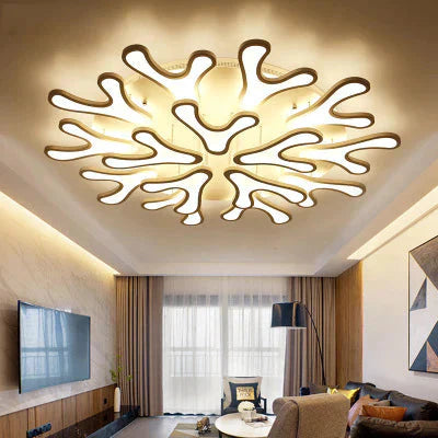 Living Room Led Creative Antlers Fashion Atmosphere Bedroom Dining Ceiling Lamp Post - Modern