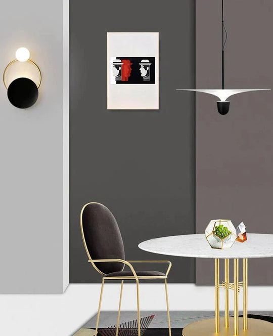 Minimalist Lamp Creative Personality Postmodern Light Luxury Ins Long Line Chandelier Pendant