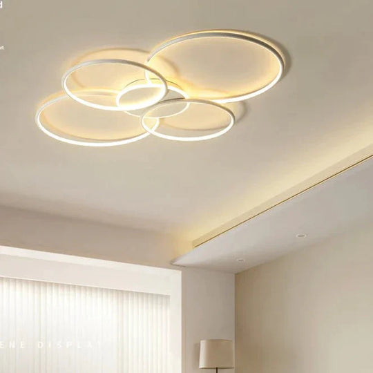 Living Room Main Lamp Atmospheric Hall Minimalist Circular Ring Indoor Ceiling