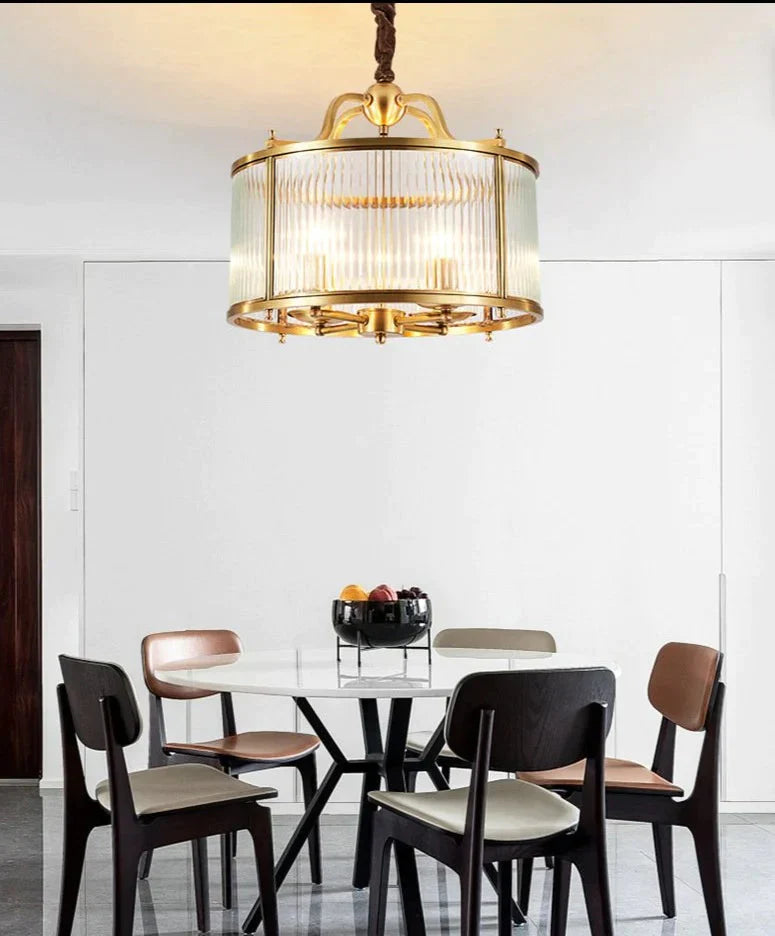 Fashion American Luxury Restaurant Bedroom Copper Chandelier Pendant