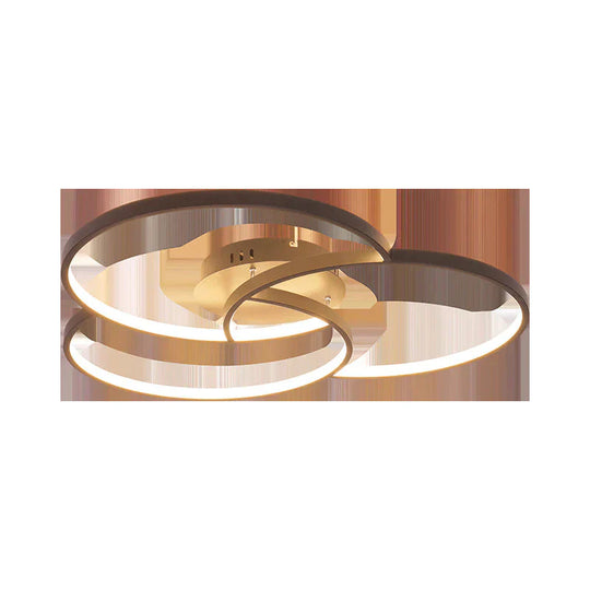 Nordic 3 - Ring Led Ceiling Lamp - A Simple Yet Luxurious Addition To Your Living Room Or Bedroom