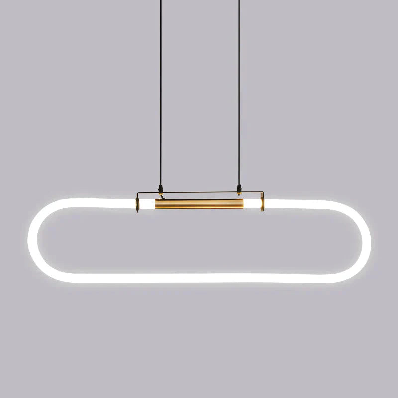 Hanging Strip Nordic Minimalist Modern Line Restaurant Word Lamp Pendant