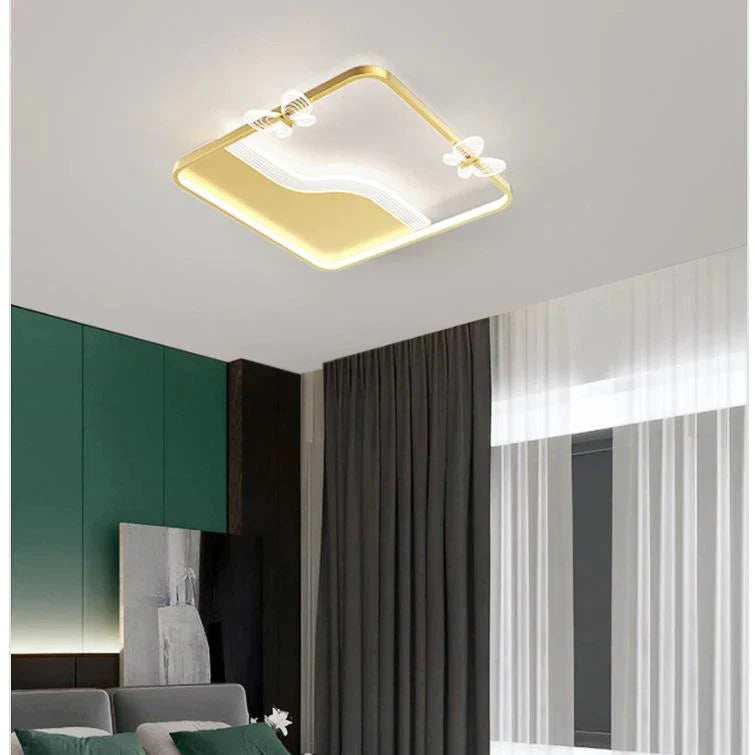 Living Room Lamp Led Nordic Warm Romantic Modern Simple Personality Creative Ceiling Bedroom