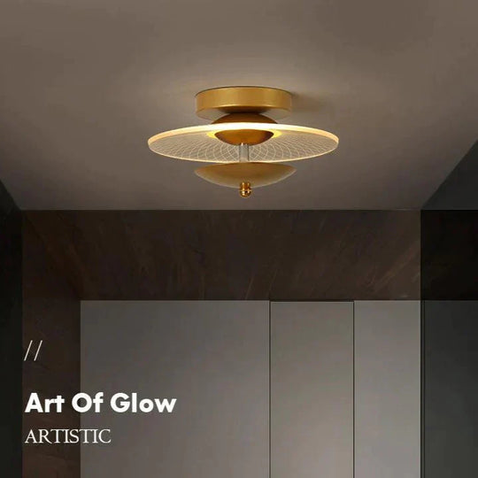 Creative Personality Modern Aisle Light Corridor Ceiling Lamp Glod A 23Cm / White Light