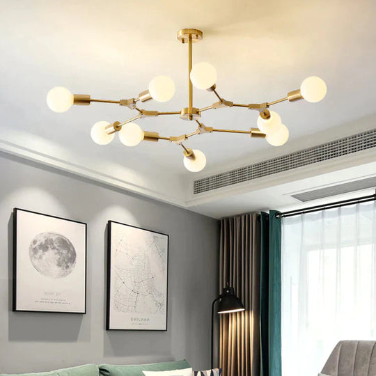 New Luxury Magic Ball Of Living Room Lamp And Chandelier 9 Heads Pendant