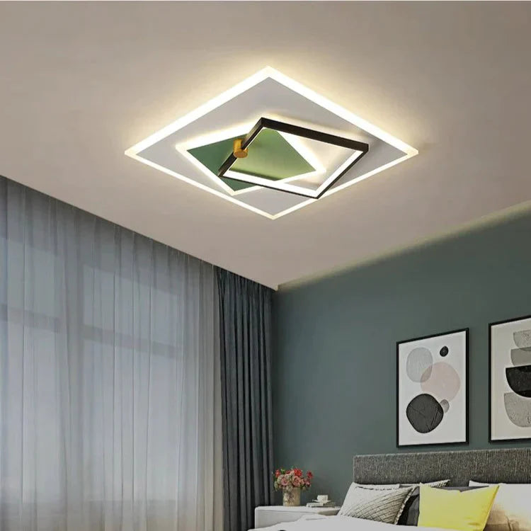 Nordic Living Room Lamp Led Ceiling Square Household Bedroom Dining Simple Modern Atmosphere