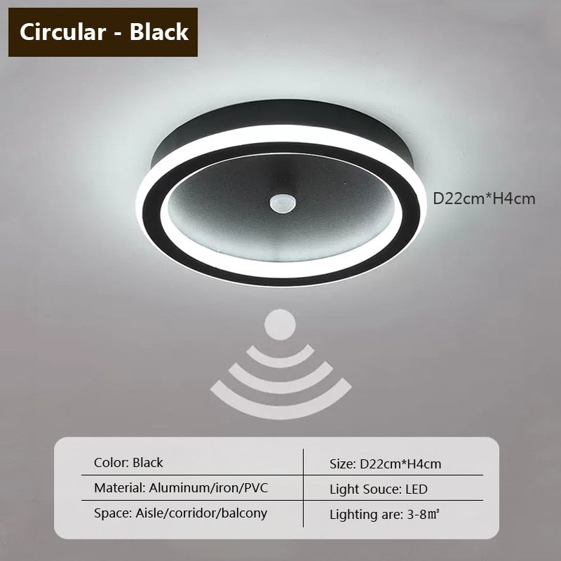 Nodric Led Ceiling Lamp Induction Aisle Light Corridor Hallway Entry Lights Modern Round Indoor