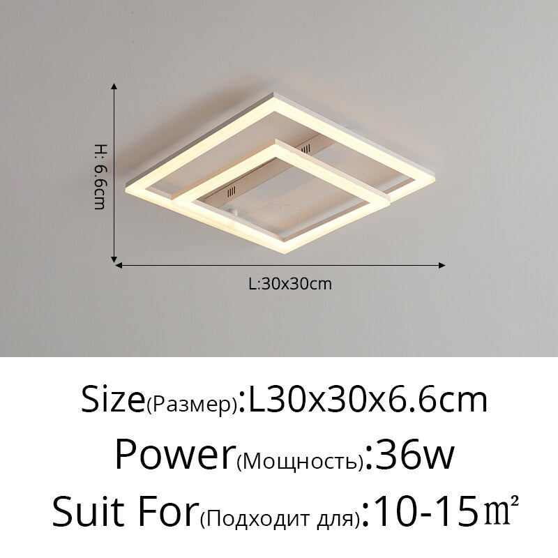 New Led Flush Mount Ceiling Light Home Modern Minimalist Bedroom Chandeliers Creative Personality