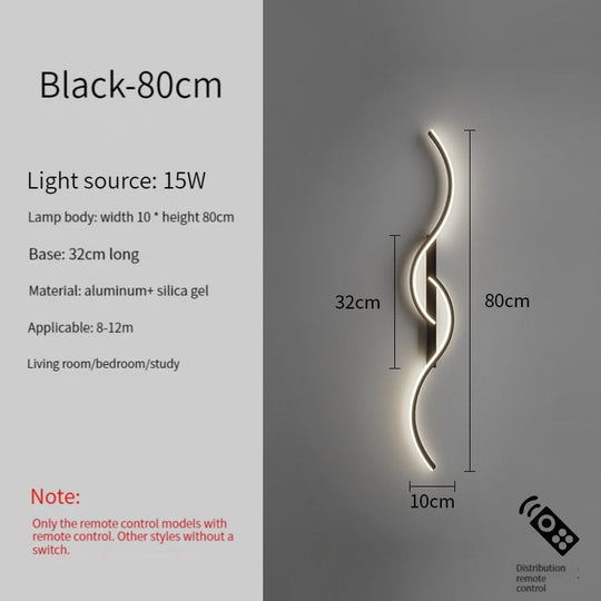 Led Bedside Wall Sconce Lamp For Living Room Bedroom Stair Modern Art Interior Lights Light Fixture