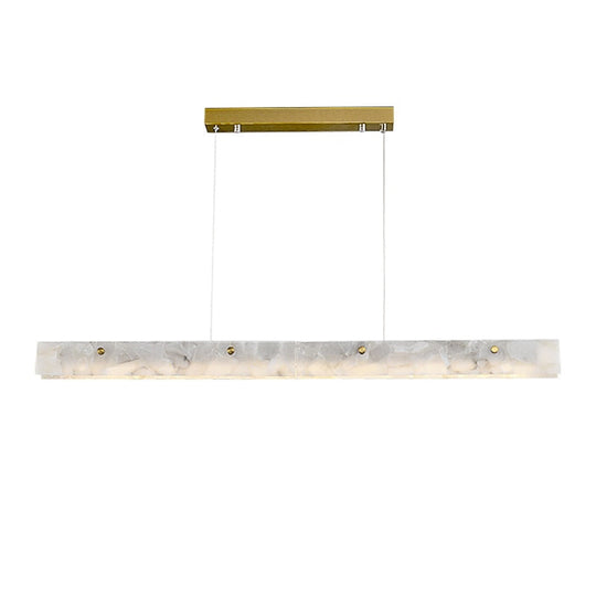 Led Postmodern Minimalism Marble Stainless Steel Chandelier Lighting Lustre Suspension Luminaire