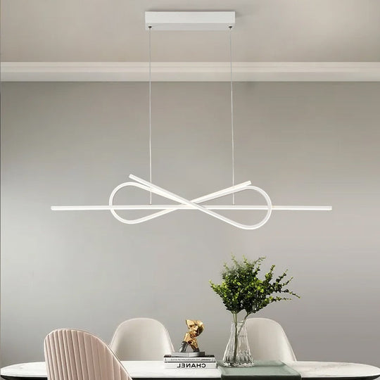 Modern Led Chandelier For Dining Room Shop Bar Kitchen Black/White Finish Pendant Lighting