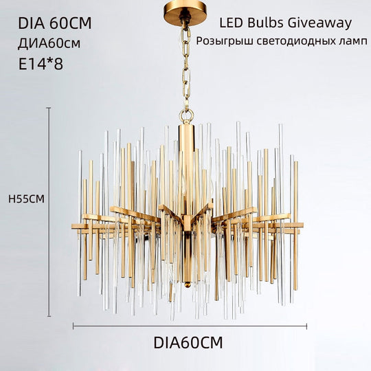 Ceiling Chandelier Lustre/Lampara Techo Led/Home Decor Decoration Mansion /Gold Crystal Chandeliers