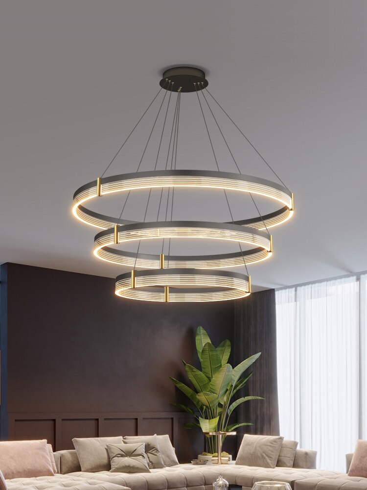 Living Room Chandelier Simple Modern Led Lighting Creative Nordic Luxury Restaurant Bedroom Lamp