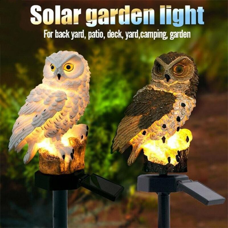 Solar Light For The Garden Panda Owl Lamp Outdoor Waterproof Lawn Stake Yard Home Courtyard Decor