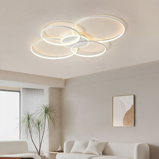 Italian Minimalist Living Room Lamp Line Ceiling Simple Modern Dining Small Main Designer Circle