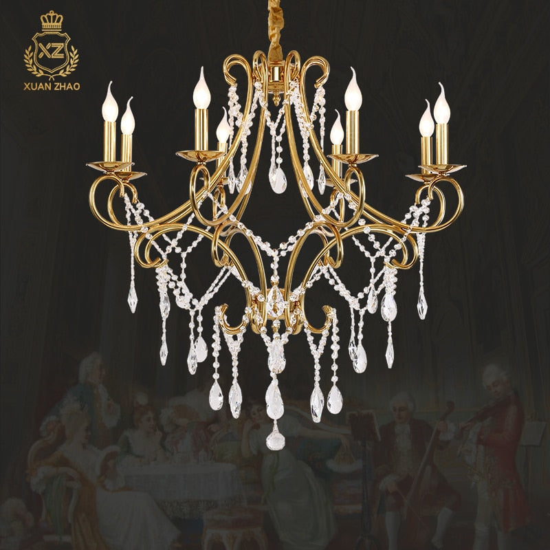 Aurora Borealis - European Style Modern Luxury Crystal Pendant Chandelier For Living Room Bedroom