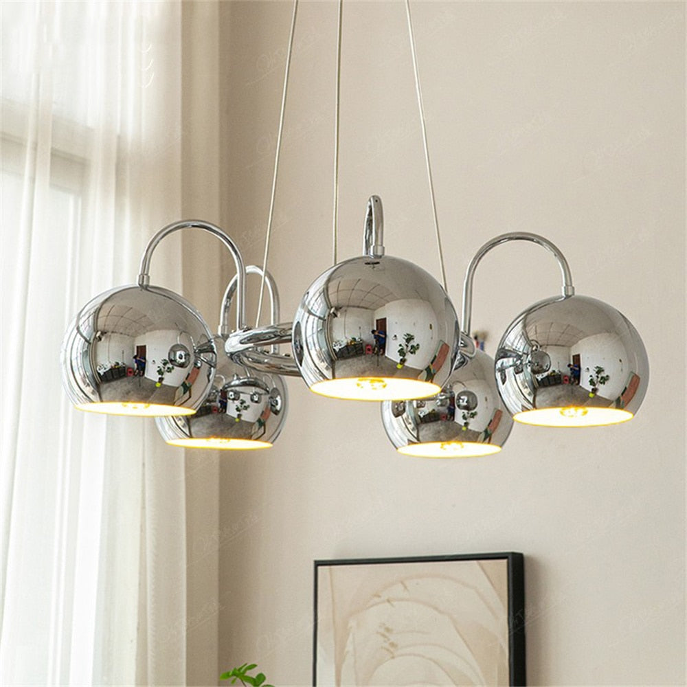 Nordic Led Pendant Light For Dining Room Minimalist Iron Retro Ceiling Lights Bedroom Living