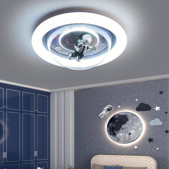 Round Led Ceiling Lights For Kids Baby Bedroom Study Room Modern Lamp Boys Girls Children Light