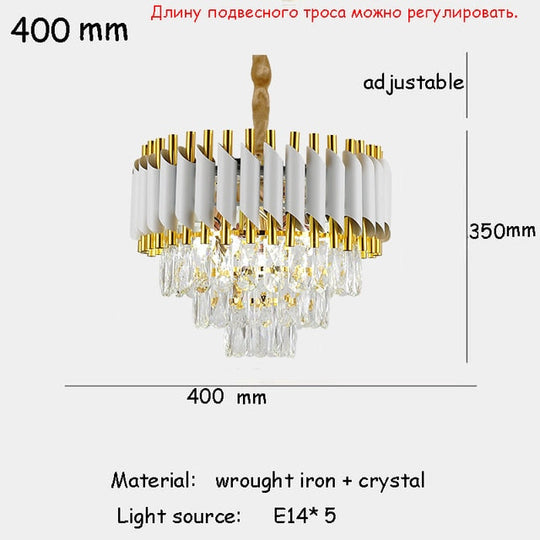 Nordic Luxury Crystal Chandelier E14 Living Room Ceiling Lamp Kitchen Hotel Lighting Art Home