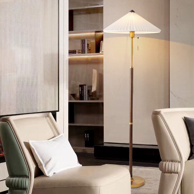 American Vintage Popular Style Girl Living Room Bedroom Bedside Study Nordic Walnut Light Luxury