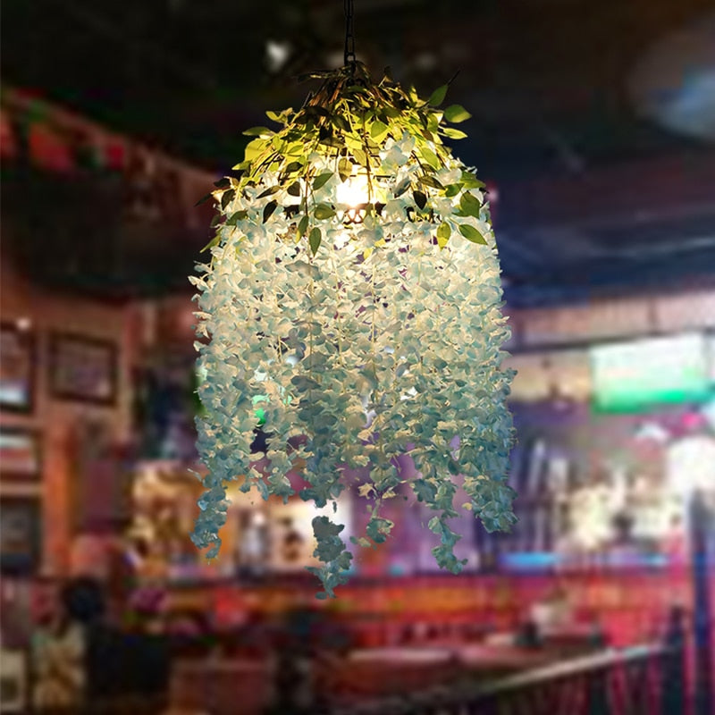 Modern Style Restaurant Flower Plant Pendant Light Bar Cafe Lobby Atmosphere Chandelier