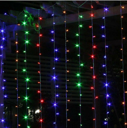 Solar Curtain String Lights: Ideal For Gazebo Events And Garden Parties Multicolor / 3X1M 100Led