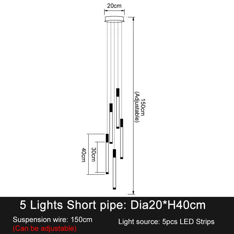 Luxury Design Long Led Chandelier For Staircase Modern Gold Living Room Lobby Hang Light Fixture