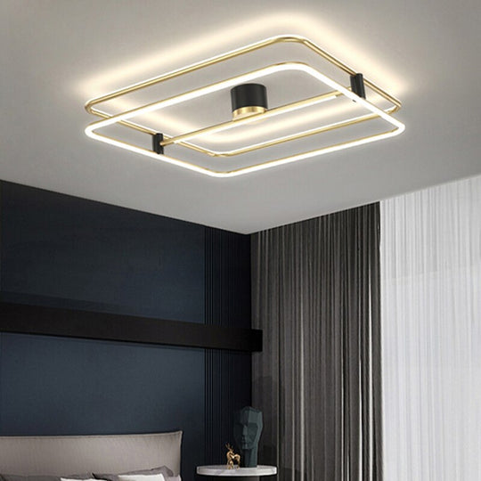 Recessed Led Ceiling Lights Simple Modern Bedroom Lamp Nordic Light Luxury Living Room Creative