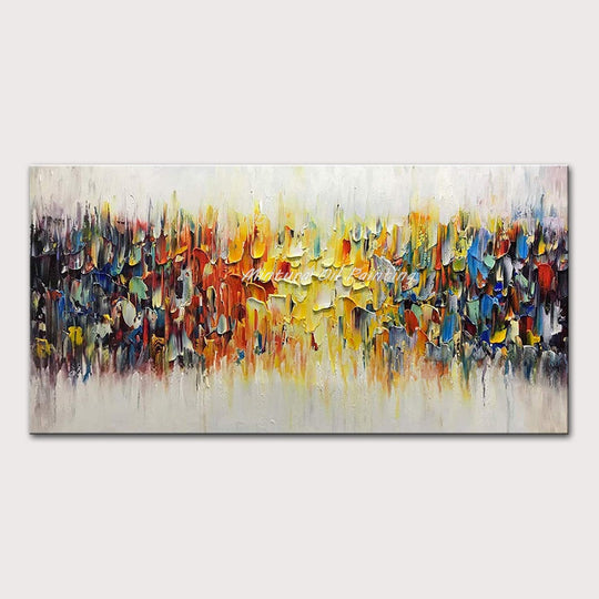 Handcrafted Large Abstract Oil Painting - Modern Home Decor Canvas Art Printings