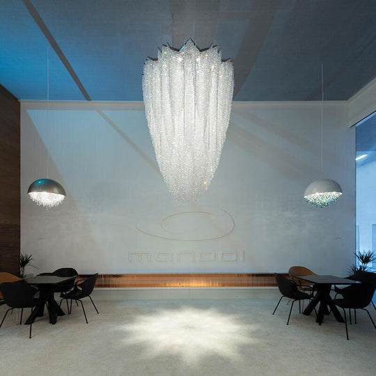 Luxury Crystal Chandelier For High Ceiling Living Room Lighting K9 Hotel Lobby Project Custom