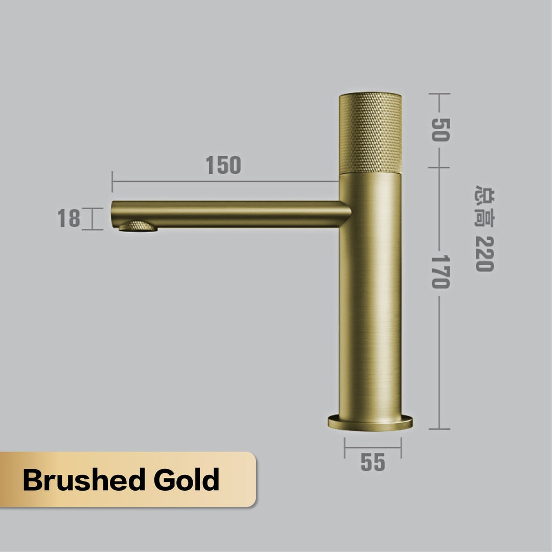 Brass Black Bathroom Faucet Round Hand Washing Toilet Table Under High - End Hotel Hot And Cold