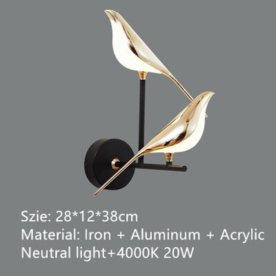 Magpie Bird Ceiling Chandelier For Dining Room Luminaire Suspension Pendant Lamp Decorative