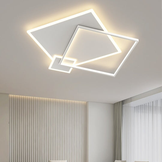 Minimalist Chandeliers Creative Simple Postmodern Ultra - Thin Living Room Light Lighting Nordic