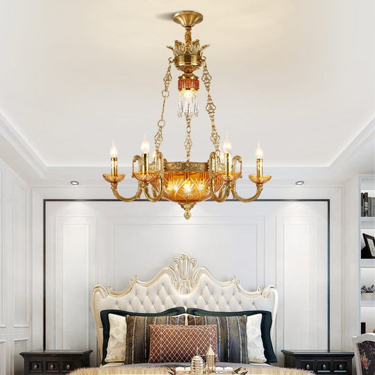 Royal Palace - European Luxury Full Copper Art Deco Chandelier Chandelier
