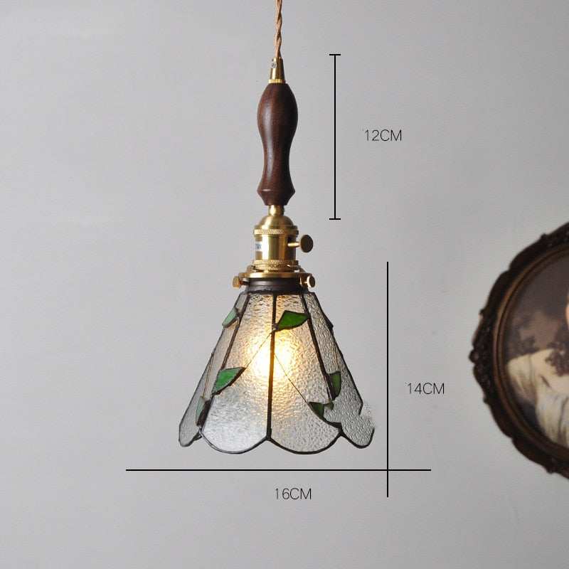 New Nordic Glass Led Pendant Lights Fixtures Copper Bedroom Dinning Room Restaurant Modern Hanging