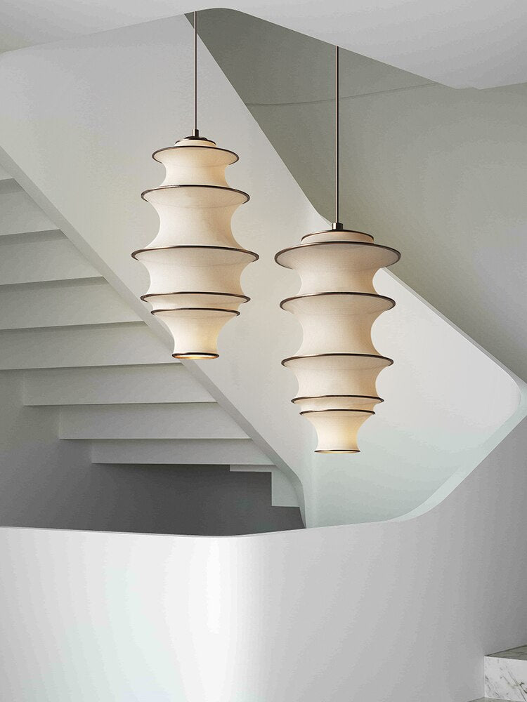 Japanese Design Wabi - Sabi Fabric Pendant Lights Led E27 Home Decor Loft Living Room Bedroom