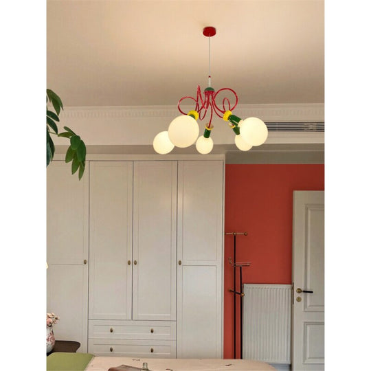 Memphis Design Style Led Ceiling Chandeliers Lights Lamp For Bedroom Children’s Dining Living