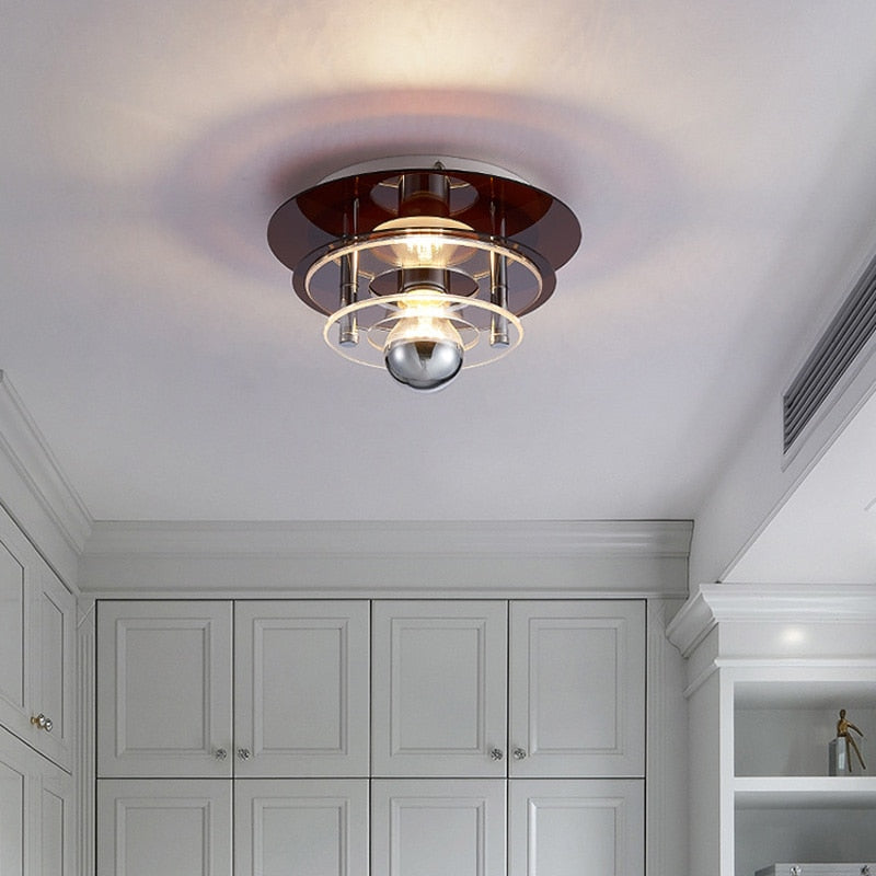 Vibrant Acrylic Ceiling Lamp - Modern Entrance Aisle And Corridor Lighting Ideal For Medieval