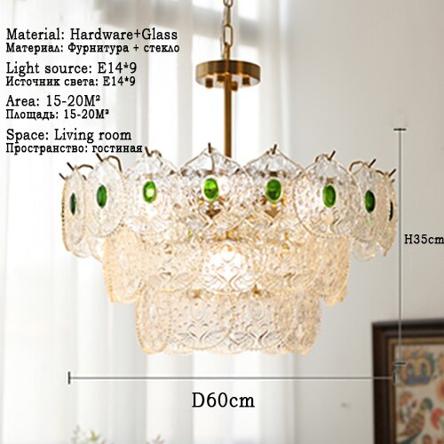 Modern Led Chandelier Luxury Lustre Retro Ceiling Lights Lighting Vintage Chandeliers Home