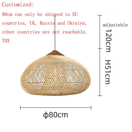 Hand - Woven Rattan Lamps For Dining Room Restaurant Kitchen Lighting Fixtures Loft Luminaries