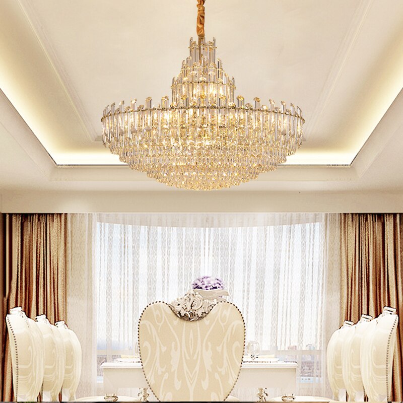 Luxury White Crystal Chandeliers For Living Room Dining And Villa Lighting Chandelier